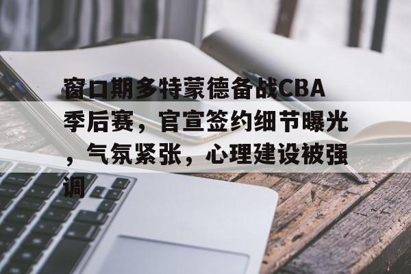 九游游戏中心-窗口期多特蒙德备战CBA季后赛，官宣签约细节曝光，气氛紧张，心理建设被强调的简单介绍